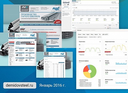сайт demidovsteel.ru на 31 января 2016 года
